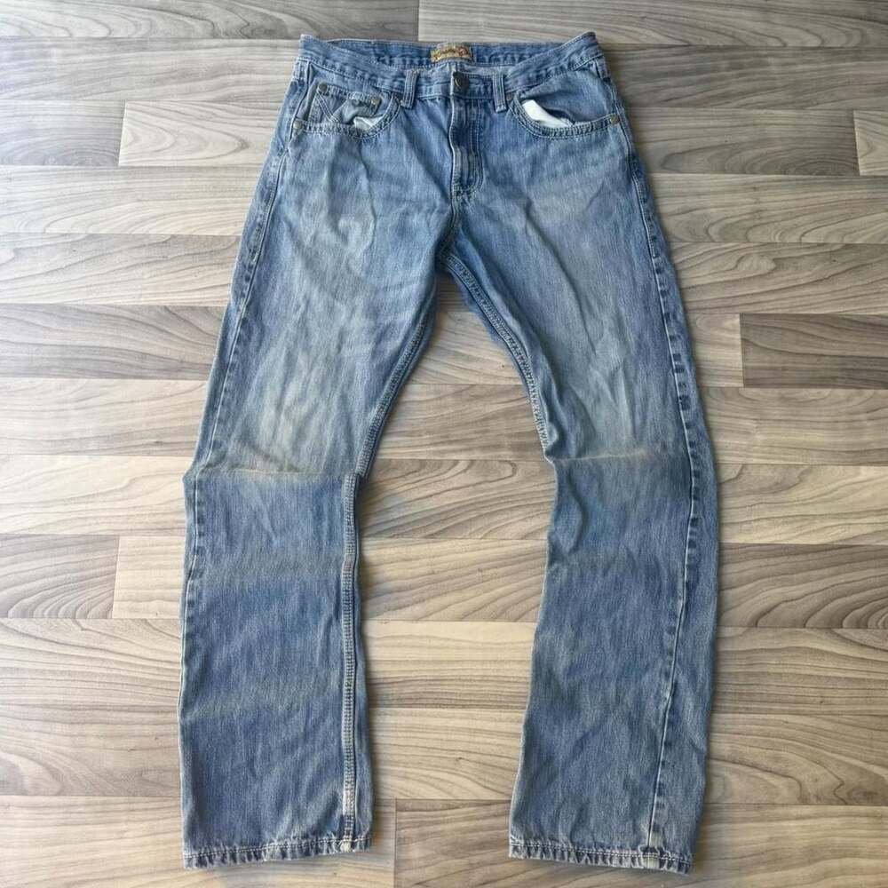 Wrangler 20X Jeans Size 34x34 Blue Denim Slim Bootcut Western